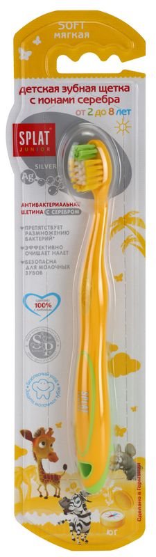 Splat Junior South zubní kartáček s ionty stříbra soft