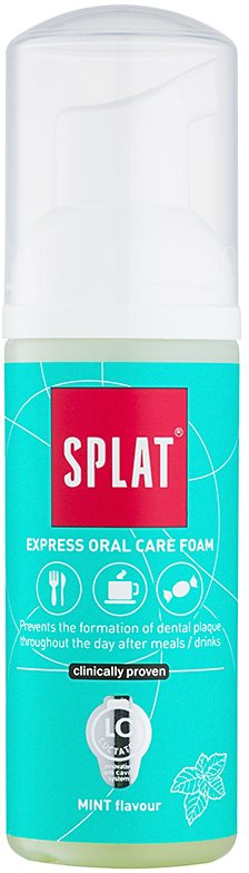 Splat 2 in 1 Mint ústna pena 2v1 na čistenie zubov a ďasien bez kefky a vody