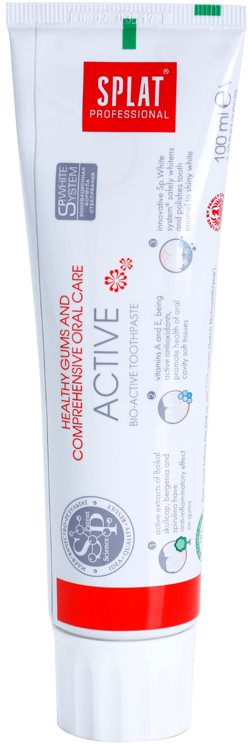 Splat Professional Active Bio-Active Toothpaste for Healthy Gums and Complex Tooth Care