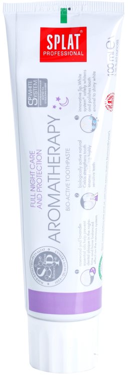 Splat Professional Aromatherapy bioaktívna zubná pasta pre kompletnú ochranu v priebehu noci