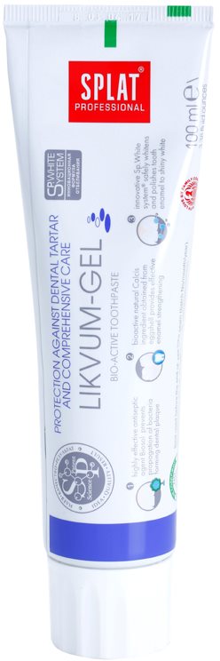Splat Professional Likvum-Gel Bio-Active Toothpaste for Tooth Decay Prevention and Breath Freshness