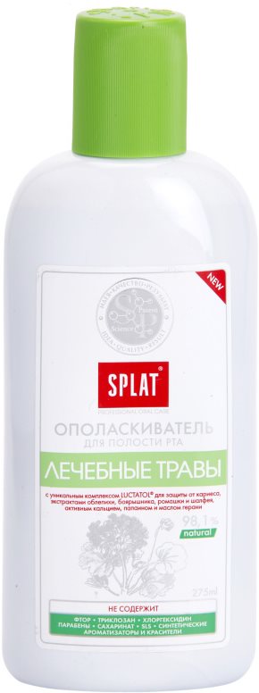 Splat Professional Medical Herbs elixir bocal para proteção de dentes e gengivas
