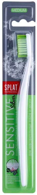 Splat Professional Sensitive zubná kefka s iónmi striebra medium