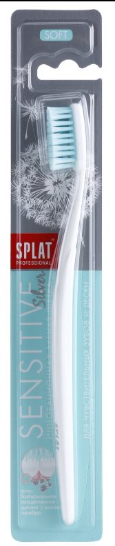 Splat Professional Sensitive zubná kefka s iónmi striebra soft