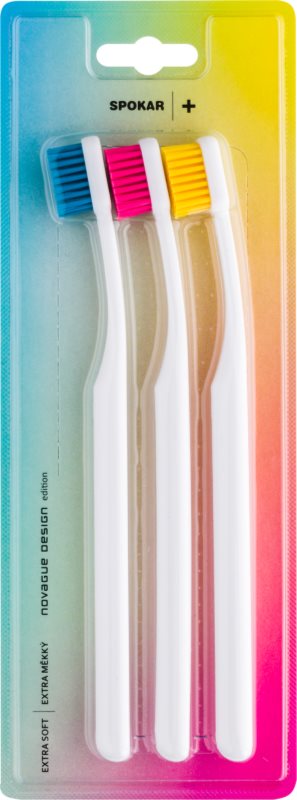Spokar Plus zubní kartáček extra soft 3 ks