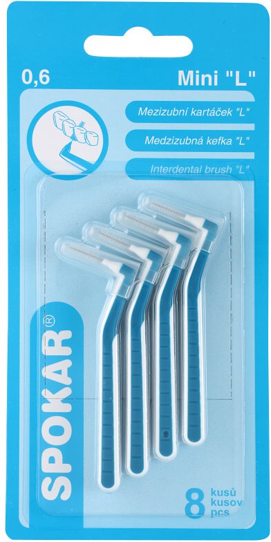 Spokar "L" cepillos interdentales cónicos 8 uds