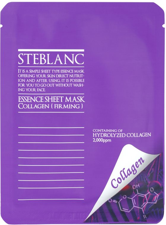 Steblanc Essence Sheet Mask Collagen mascarilla para tensar la piel