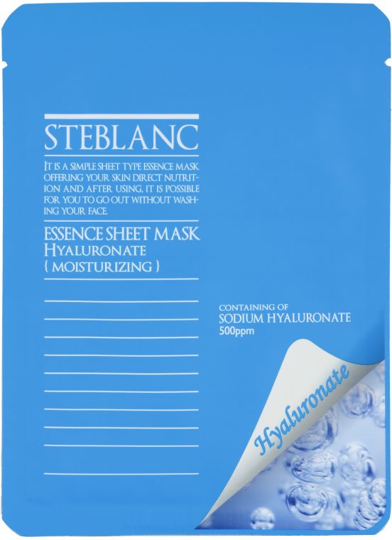 Steblanc Essence Sheet Mask Hyaluronate máscara para hidratação intensiva de pele