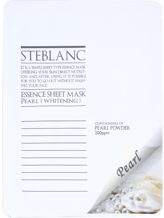 Steblanc Essence Sheet Mask Pearl rozjasňující a bělicí pleťová maska