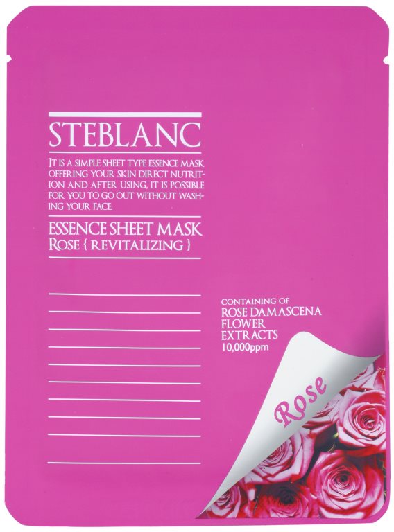 Steblanc Essence Sheet Mask Rose revitalizační pleťová maska