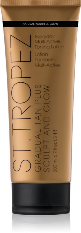 St.Tropez Gradual Tan Plus Sculpt and Glow creme com cor para corpo de bronzeamento gradual