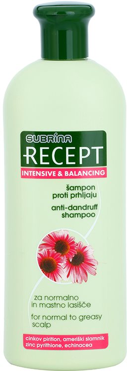 Subrina Professional Recept Intensive & Balancing šampon proti lupům pro normální až mastné vlasy