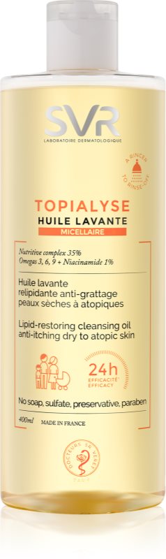 SVR Topialyse čistiaci micelárny olej pre suchú až atopickú pokožku