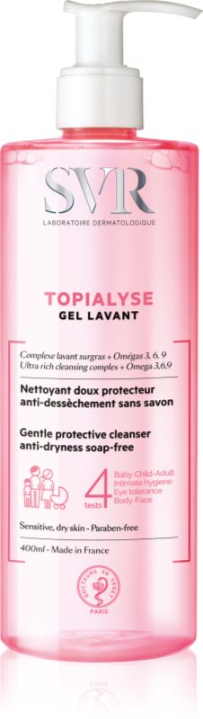 SVR Topialyse очищуючий гель для сухої та чутливої шкіри