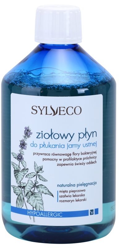 Sylveco Dental Care płyn do płukania jamy ustnej dla wzmocnienia i odnowy szkliwa dla wrażliwych dziąseł