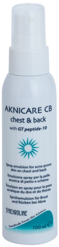 Synchroline Aknicare CB емульсія у формі спрею для зменшення проявів акне на грудях та спині