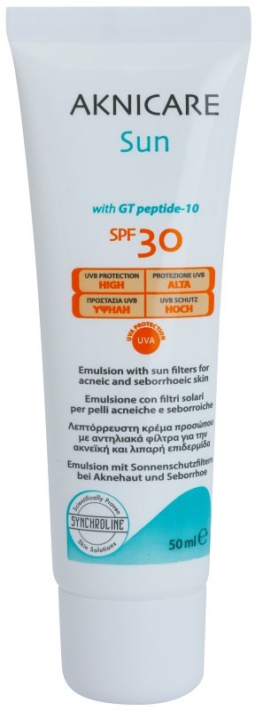 Synchroline Aknicare Sun Emulsion with Sun Filters for Acneic and Seborrhoeic Skin