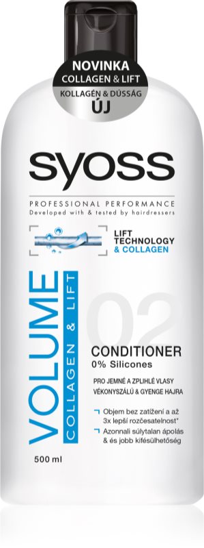 Syoss Volume Collagen & Lift kondicionér pro jemné a zplihlé vlasy