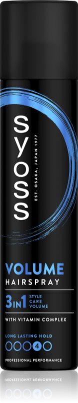 Syoss Volume Lift lak za lase z ekstra močnim utrjevanjem 48 ur