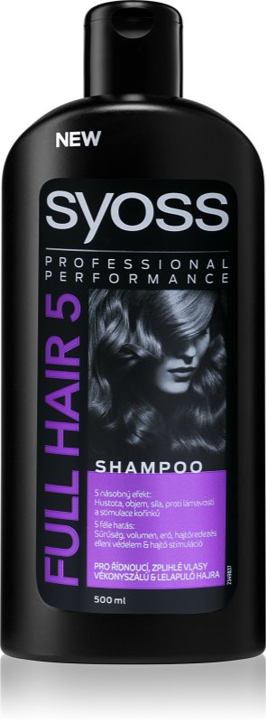 Syoss Full Hair 5 Density & Volume шампоан за оредяваща и сплескана коса