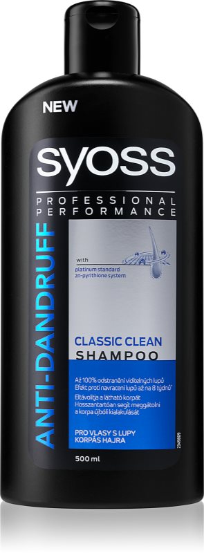 Syoss Anti-Dandruff Classic Clean osvežujoči šampon proti prhljaju