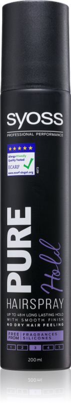 Syoss Pure Hold lak za lase z ekstra močnim utrjevanjem