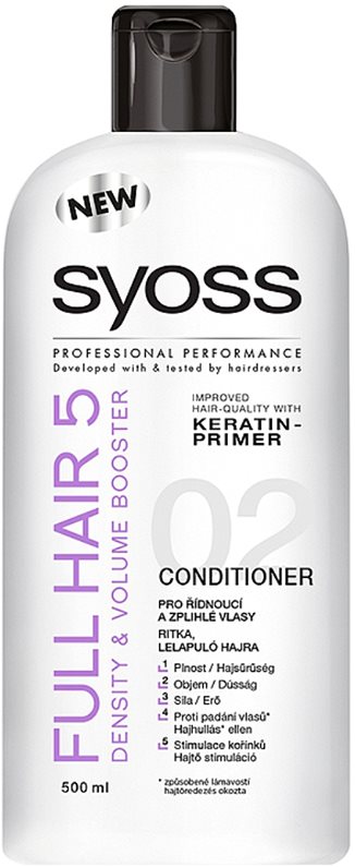 Syoss Full Hair 5 Density & Volume kondicionér pro řídnoucí a zplihlé vlasy