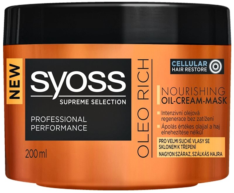 Syoss Supreme Selection Oleo Rich vyživující maska na vlasy