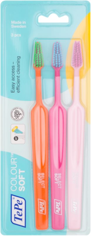 TePe Colour Soft Toothbrushes, 3 pcs
