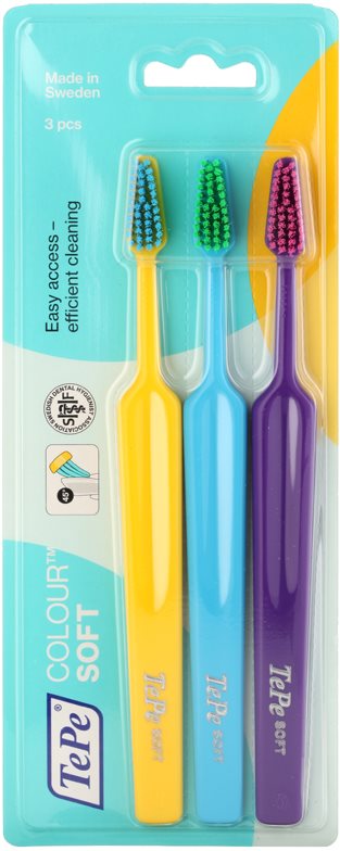 TePe Colour Soft четки за зъби 3 бр.