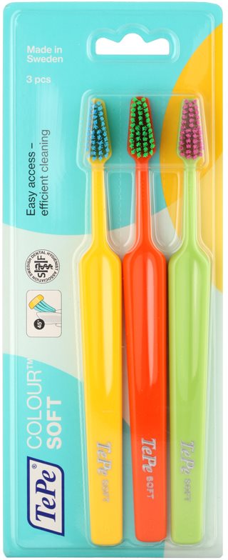 TePe Colour Soft četkice za zube 3 kom