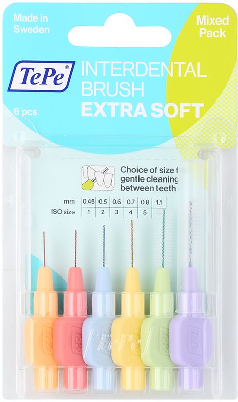 TePe Extra Soft perii interdentare 8 buc amestec