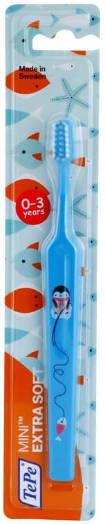 TePe Mini Illustration cepillo de dientes para niños con cabezal estrecho y pequeño extra suave