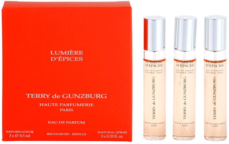 Terry de Gunzburg Lumiere d'Epices Eau de Parfum para mulheres 3 x 8,5 ml (3x recargas com vaporizador)