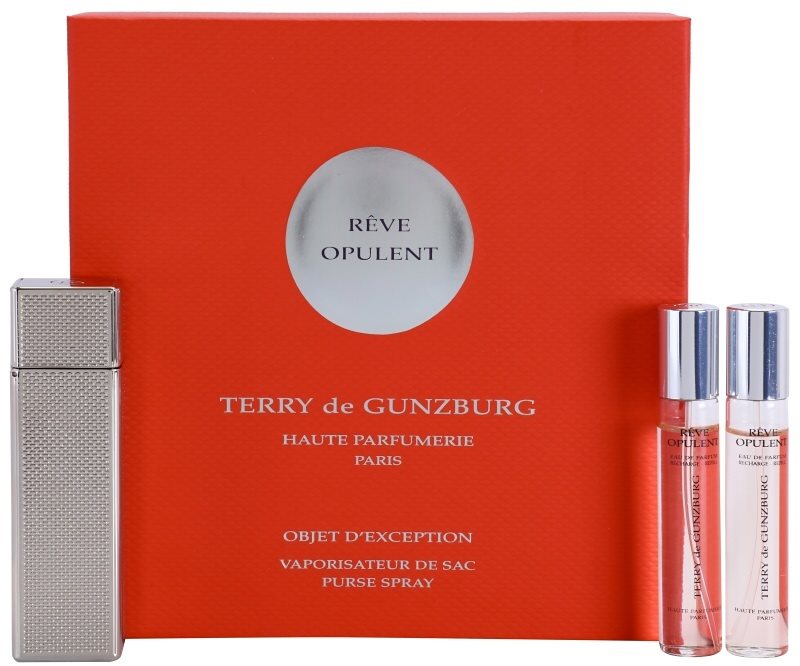 Terry de Gunzburg Reve Opulent parfémovaná voda pro ženy 2 x 8,5 ml (2x náplň s rozprašovačem) + kovové pouzdro