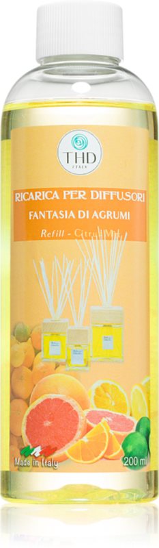 THD Rica Rica Fantasie di Agrumi nadomestno polnilo za aroma difuzor 200 ml