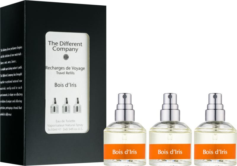 The Different Company Bois d´Iris woda toaletowa dla kobiet 3 x 10 ml (3x uzupełnienie z atomizerem)