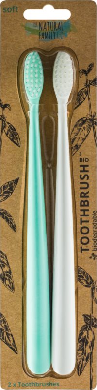 The Natural Family Co. Bio Zahnbürste Soft 2 pc