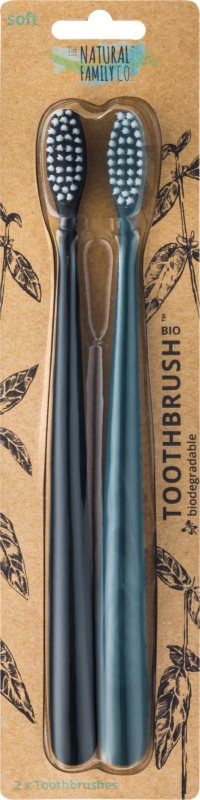 The Natural Family Co. Bio Soft Toothbrushes 2 pcs