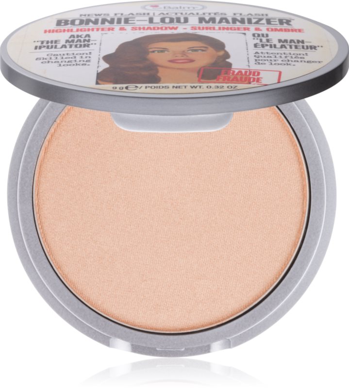 theBalm Bonnie - Lou Manizer corector iluminator, pudra cu efect de stralucire si fard de ochi intr-unul singur