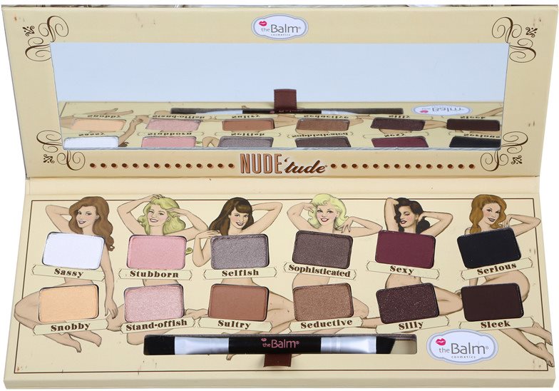 theBalm Nude Tude palette de fards à paupières avec pinceau