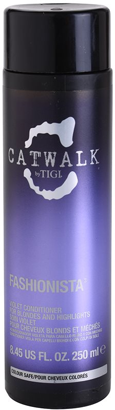 TIGI Catwalk Fashionista fialový kondicionér pro blond a melírované vlasy