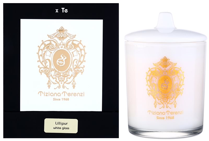 Tiziana Terenzi Gold Lillipur vela perfumado pequeno com tampa