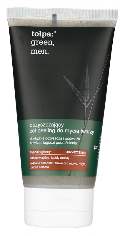 Tołpa Green Men reinigendes Peeling-Gel mit feuchtigkeitsspendender Wirkung