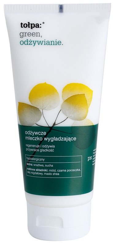 Tołpa Green Nutrition wygładzające mleczko do ciała o działaniu regenerującym