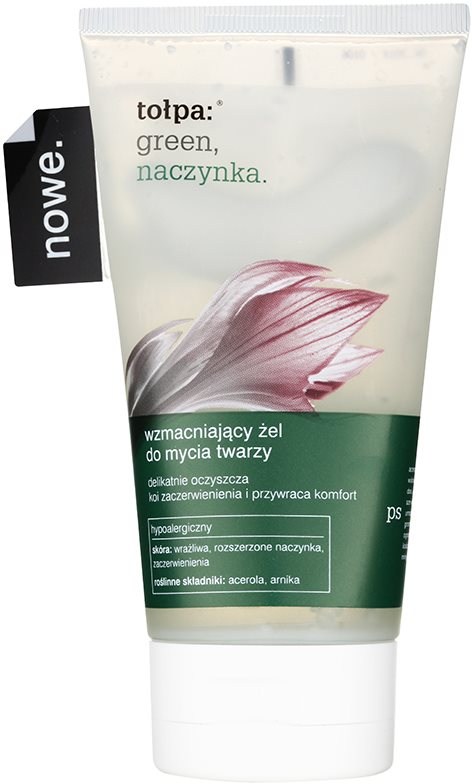 Tołpa Green Capillary gel de limpeza fortificante para pele sensível e com vermelhidão