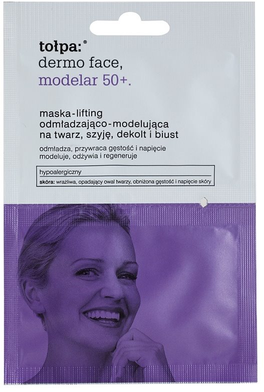 Tołpa Dermo Face Modelar 50+ máscara de efeito lifting para rosto, pescoço e decote