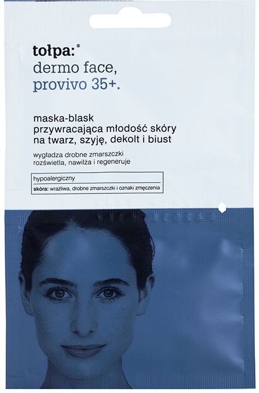 Tołpa Dermo Face Provivo 35+ mascarilla rejuvenecedora para rostro, cuello, escote y busto