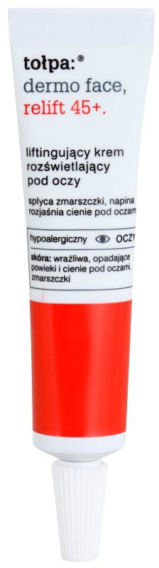 Tołpa Dermo Face Relift 45+ creme contornos de olhos refirmante antirrugas e anti-olheiras