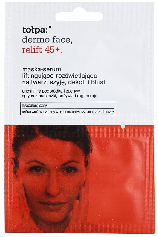 Tołpa Dermo Face Relift 45+ mascarilla iluminadora con efecto lifting
